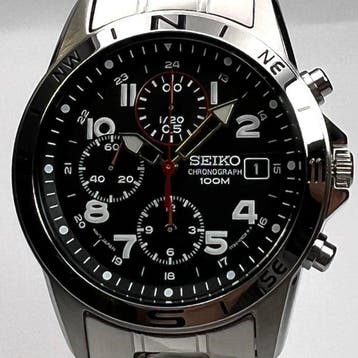 Seiko - Chronograph 100M - Zonder minimumprijs - SND375P1