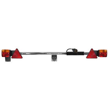 Verlichtingsbalk uitschuifbaar met stekkerdoos, Auto diversen, Aanhangwagen-onderdelen, Ophalen of Verzenden, Nieuw