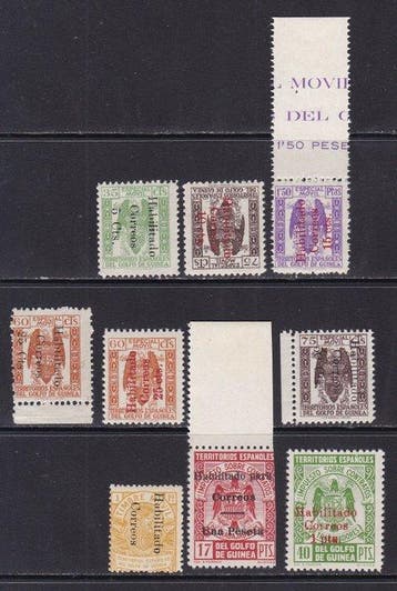 Spaans-Guinea 1939/1941 - Fiscale zegels goedgekeurd voor, Gestempeld