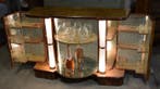 Drankkast - Knoesthout - Elegante barmeubel uit de jaren 30, Antiek en Kunst