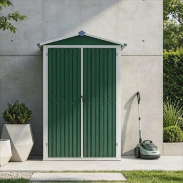 Groene Tuinkast van Verzinkt Staal - 116x45x175 cm - Robuust, Verzenden, Nieuw
