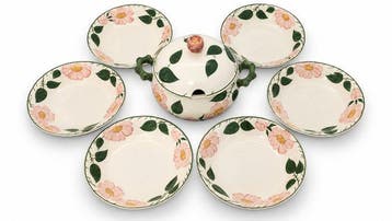 Villeroy & Boch - Suite de 6 assiettes creuses et 1 Soupière, Antiek en Kunst