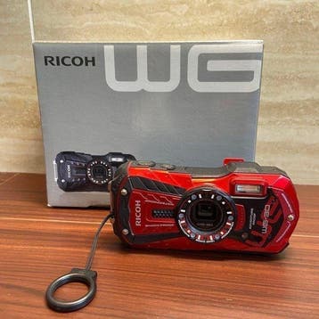 Ricoh WG-30 Red Waterproof Digital Camera Boxed Tested, Nieuw