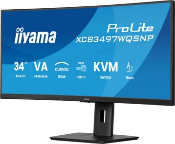 Iiyama ProLite XCB3497WQSNP-B1 Zwart , 34 , 3440x1440, Iiyama, IPS, Refurbished, Ophalen of Verzenden