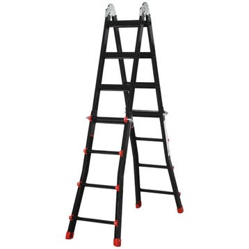 TRUUSK Telescopische Vouwladder - 4m Aluminium Ladder - Anti, Verzenden, Nieuw