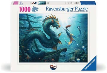 Enchanted Dephts - Dragon, Mermaid and Turtles Puzzel (1000, Verzenden, Nieuw