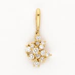Hanger - 18 karaat Geel goud Diamant (Natuurlijk)