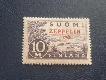 Finland - Finland 1930 – Zeppelin 10 Markkaa – ondertekend, Postzegels en Munten, Postzegels | Europa | Scandinavië, Gestempeld