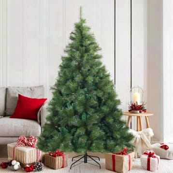 vidaXL Kunstmatige Inklapbare Kerstboom Groen 180 cm PVC,, Diversen, Verzenden, Nieuw