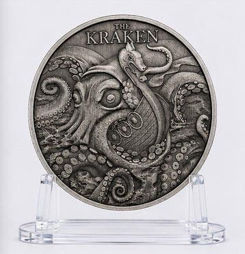 Niue. 2 Dollars 2026 – The Kraken – 1 oz Silver coin – Ag