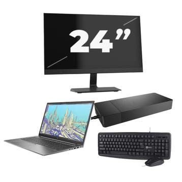 HP ZBook Firefly 15 G8 -   i7-11e  16GB  - 256GB  + 1x 24 in, Verzenden, Refurbished, 11e Generatie, HP