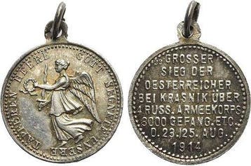 Ar-siegespfennig 1914 Eerste wereldoorlog, Verzenden