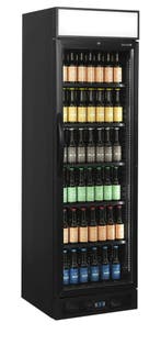 TEFCOLD CEV435CP BLACK – Zwarte Flessenkoeler met Verlichte, Nieuw in verpakking, Koelen en Vriezen