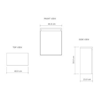 Fonteinmeubel BWS Meadow 40x50 cm Wellington Oak Incl., Ophalen of Verzenden, Nieuw