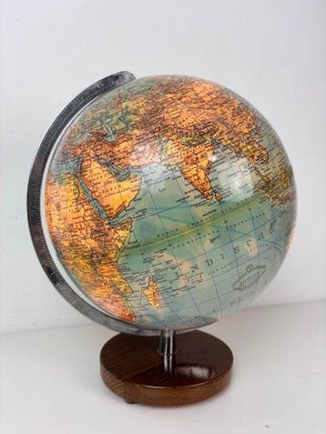 Globe tafellamp - Columbus Duplex verlichte wereldbol,