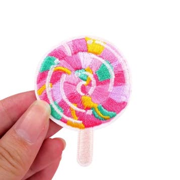Embleem- IJsje - ijs - lolly - 6 x 4.5 cm - applicatie -..., Ophalen of Verzenden, Nieuw, Overige typen