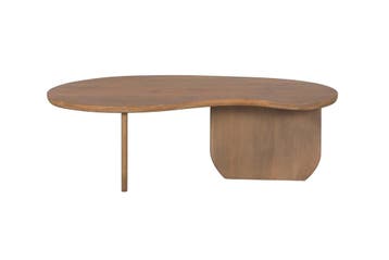 Salontafel ORGANIC 120cm mangohout natuur - 47570, Ophalen of Verzenden, Nieuw