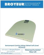 NP101075 Sanibroyeur Sanicompact Comfort zitting kunststof, Ophalen of Verzenden, Nieuw, Toilet