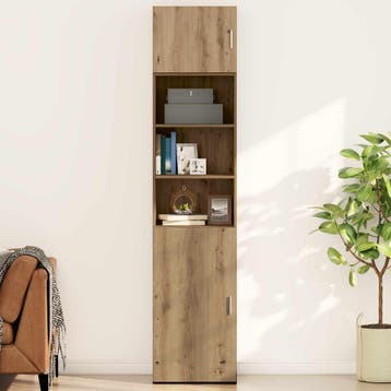 vidaXL Wandkast artisanaal eikenkleurig 50 x 42.5 x 40 cm, Minder dan 50 cm, Verzenden, Nieuw, Minder dan 100 cm