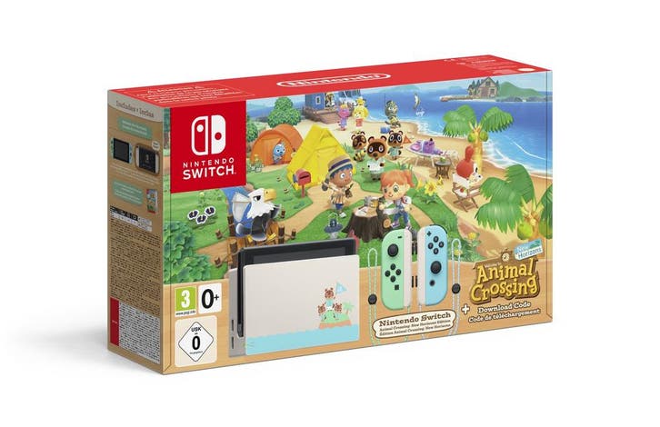 Nintendo Switch Console Set V2 - Animal Crossing Edition (In, Spelcomputers en Games, Spelcomputers | Nintendo Switch, Zo goed als nieuw