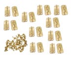 Set van 20 stevige scharniertjes voor kistje (18x35 mm, gou, Ophalen of Verzenden, Nieuw