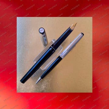 Geha - GEHA Set Gold-Wing 722 fountain pen and pencil, Nieuw