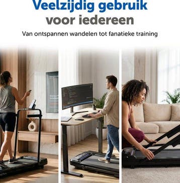 2dekans | ACTYV Loopband Inklapbaar 1-12km/u met 6%, Ophalen of Verzenden, Zo goed als nieuw