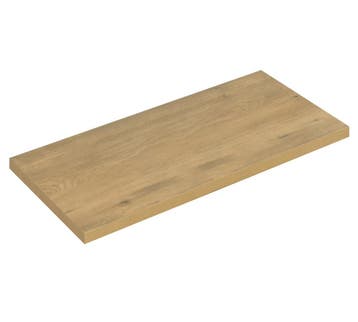 Bovenblad Angela 100 x 48 x 3,5 cm - Eiken - Wastafelblad, Verzenden, Nieuw