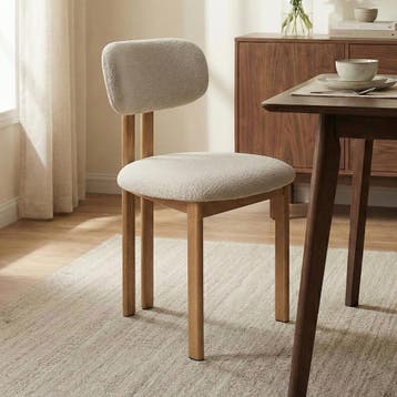 *WOONWINKEL* Wabi Sabi Eetkamerstoel Naturel, Verzenden, Nieuw, Stof