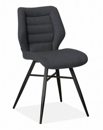 Eetkamerstoel Luther - eetkamerstoelen - Antraciet, Nieuw, Overige materialen
