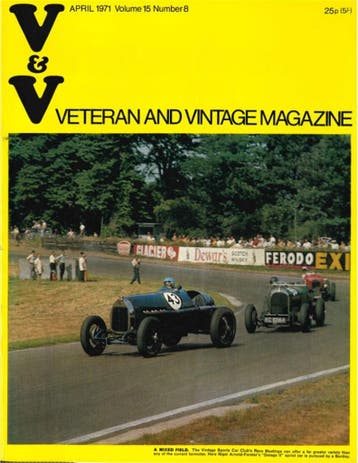 1971 VETERAN AND VINTAGE MAGAZINE 8 ENGELS, Nieuw, Author