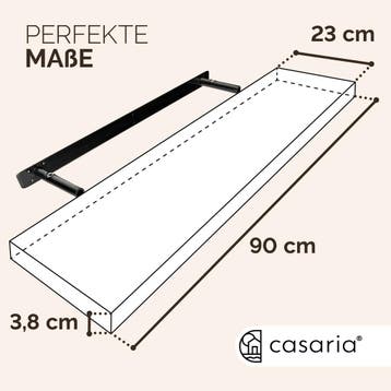 Wandplank Zwevend Mat Wit MDF 90x23x3,8cm (Deco artikelen), Verzenden, Nieuw