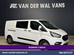Ford Transit Custom | 2.0 TDCI 131pk L2H1 Dubbele Cabine, Auto's, Bestelauto's, Gebruikt, Euro 6, Wit, Dealer onderhouden