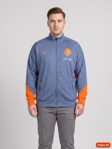 Nike Sportjassen Heren maat L Blauw Vintage, Ophalen of Verzenden, Nieuw