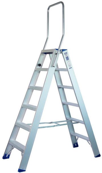 Dubbele Trap Maxall 6 treden, Verzenden, Nieuw, Trap, 2 tot 4 meter