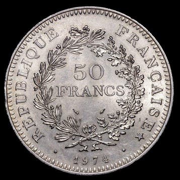 Frankrijk. 50 Francs 1974 Hercule (Zonder minimumprijs)