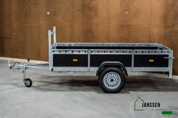 NIEUW VDM Enkelasser aanhanger 750KG 258x132 cm, Ophalen, Nieuw