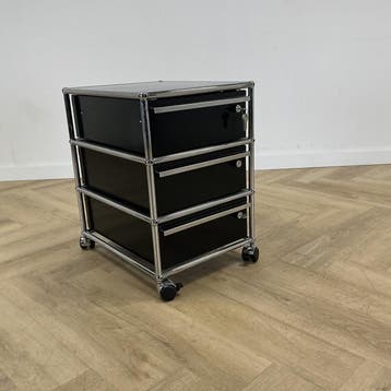 Design USM Rolcontainer - 3 schuiflades + sleutel, Designer, Ophalen of Verzenden, Gebruikt