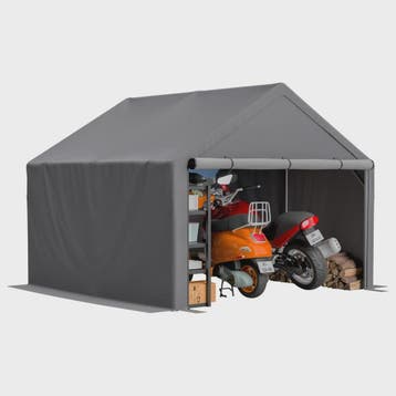 Donkergrijze Fietsenstalling Tent - 305x296x233cm - Outdoor, Verzenden, Nieuw