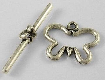 4 x Kapittel slotje vlinder 20 x 17 mm – staafje 32 mm –, Ophalen of Verzenden, Nieuw, Overige typen