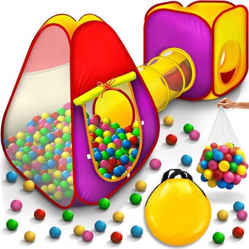 Speeltent - Kindertent - Speelhuisje - Met ballen - KIDUKU®, Verzenden, Zo goed als nieuw
