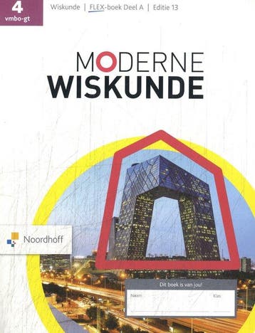 9789001052652 Moderne Wiskunde 4 vmbo-gt Flex boek A, Verzenden, Zo goed als nieuw