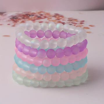 Set van 5, 6 of 10 Elastische Kristal Kralen Armbanden - Mix, Verzenden, Nieuw