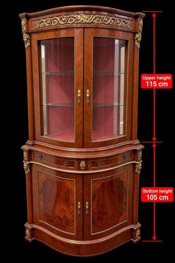 Vitrinekast - Mahonie - Vitrine circa 1890