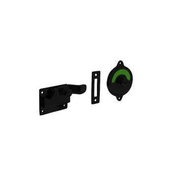 Intersteel WC-overslag met bocht groen/rood - mat zwart, Verzenden, Nieuw