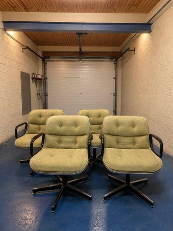 Knoll - Charles Pollock - Fauteuil (4) - 670 Lounge stoel -