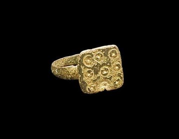 Oud-Romeins Brons Astronomische Ring - 19 mm (Zonder