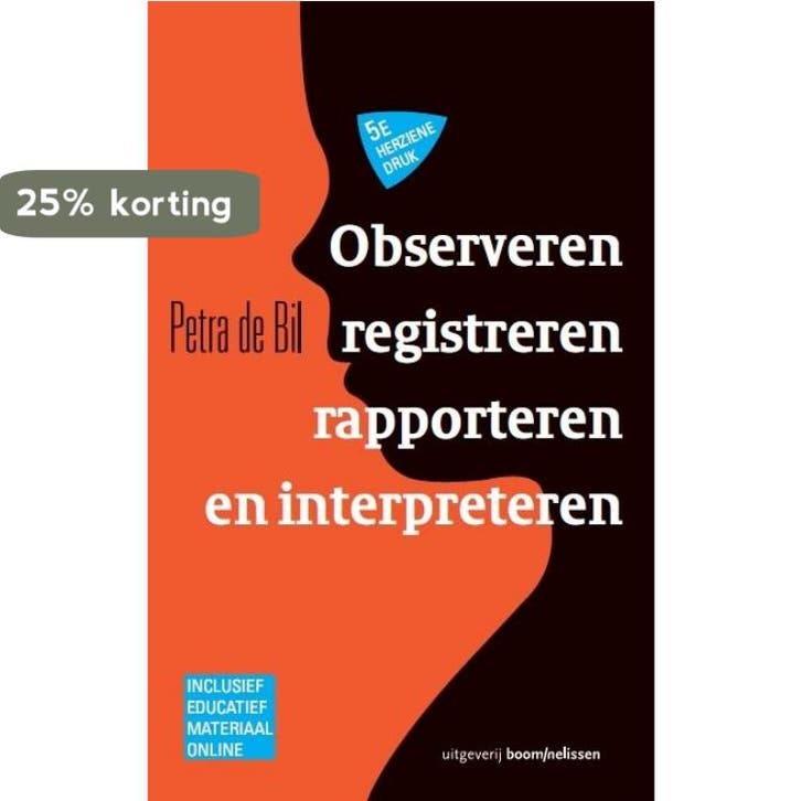 Observeren, registreren, rapporteren en interpreteren, Boeken, Politiek en Maatschappij, Zo goed als nieuw, Verzenden