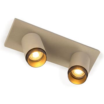 Scott 2 Opbouwspot Champagne Binnenverlichting Spots opbouw, Verzenden, Nieuw, Plafondspot of Wandspot
