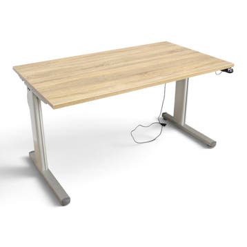 Actiforce elektrisch zit-sta bureau, 120x80 cm, midden ei..., Huis en Inrichting, Ophalen of Verzenden, Elektrisch, Gebruikt